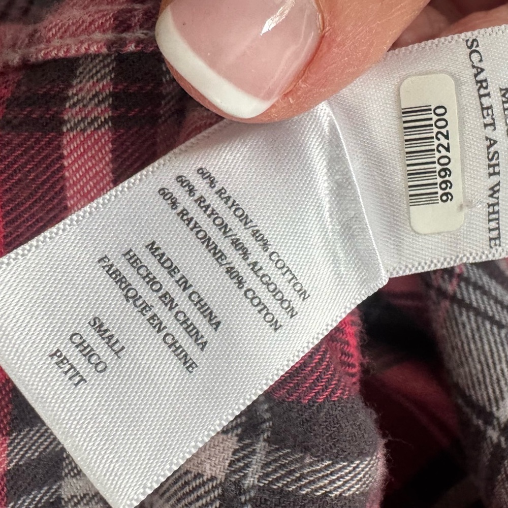 Rails Pink and Gray Plaid Flannel Shirt - Picture 11 of 11